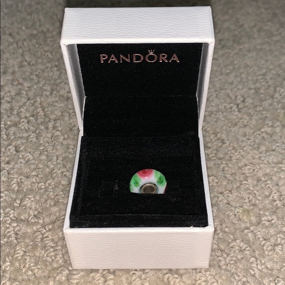 Trollbeads Jewelry - Trollbeads White with Roses and Petals Charm Trollbeads Jewelry - Trollbeads White with Roses and Petals Charm